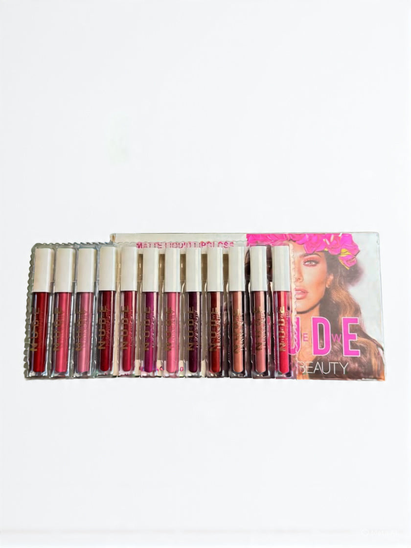 Nude  Lip Gloss – Pack of 12 (Assorted Shades)
