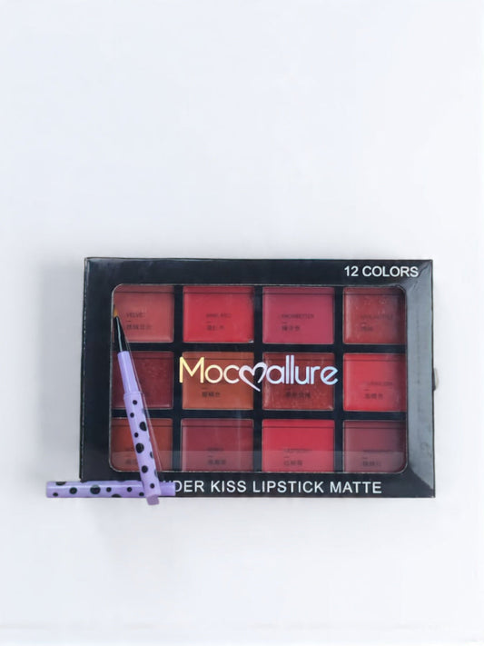 Mocallure  Lipstick Matte Set (2 piece of lip brush free)